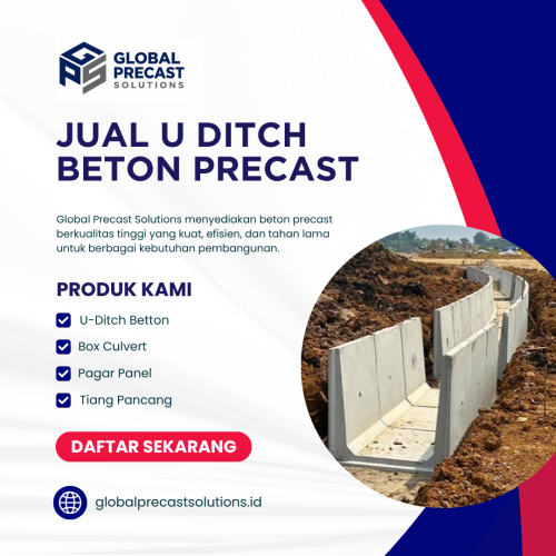 Jual U Ditch Beton Precast